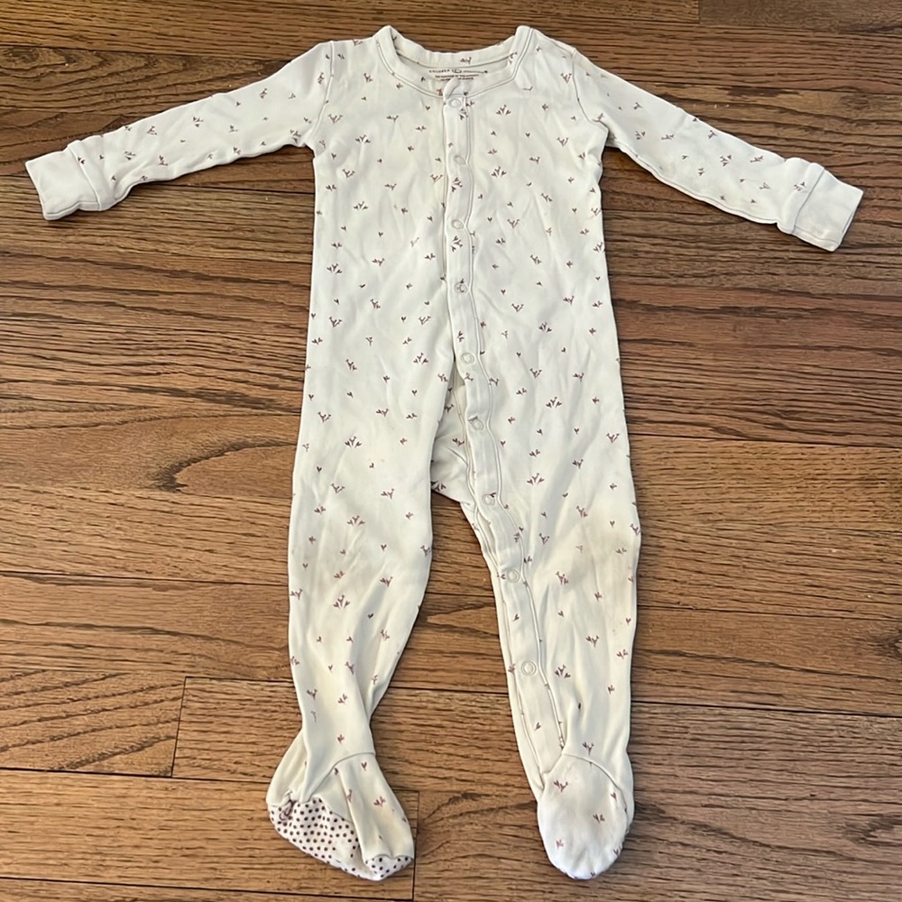 Colored Organics footie pajamas 6-12M